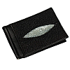 Зажим для денег из кожи морского ската Ekzotic Leather Черный (ctc 01)