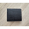 Зажим для денег купюр из натуральной кожи крокодила Ekzotic Leather Черный (сс 03)