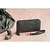 Кожаный кошелек Skin and Skin Zipper L 21х11.5х2.5 см Серый (LW06GG)