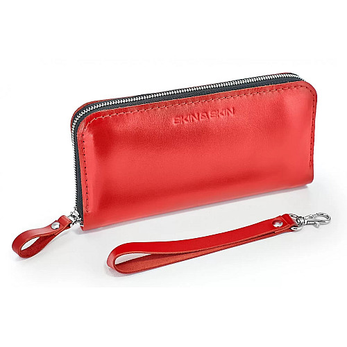 Шкіряний гаманець Skin and Skin Zipper L 21х11.5х2.5 см Червоний (LW06R)