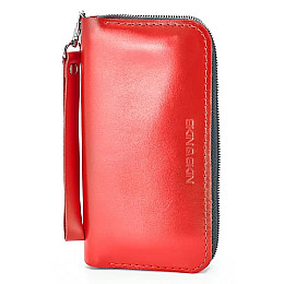 Шкіряний гаманець Skin and Skin Zipper L 21х11.5х2.5 см Червоний (LW06R)