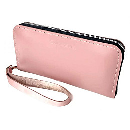 Кожаный кошелек Skin and Skin Zipper L 21х11.5х2.5 см Розовый (LW06PI)