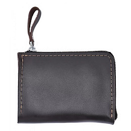 Кожаный кошелек Skin and Skin Zipper S 13х10 см Коричневый (SW05BR)