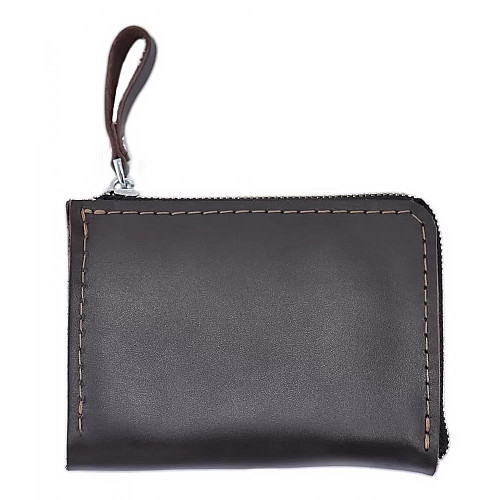 Кожаный кошелек Skin and Skin Zipper S 13х10 см Коричневый (SW05BR)