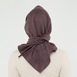 Хустка жіноча екозамша коричнева MATILDA 708-380 LuckyLOOK 87х133 Коричневий