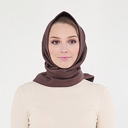 Хустка жіноча екозамша коричнева MATILDA 708-380 LuckyLOOK 87х133 Коричневий