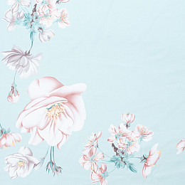 Хустка жіноча з малюнком бавовна ЕСТІ 387-638 LuckyLOOK 95х95 Зелений