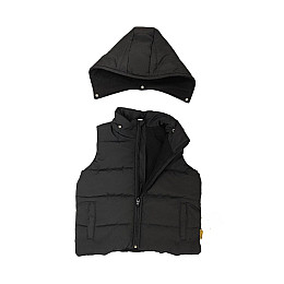 Жилетка утеплена Ліо чорна 110-116 (4896402)