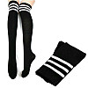 Гольфы с полосками one size 40 DEN черные Mic (Zibr)