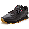 Мужские кожаные кроссовки Reebok Classic Leather Черный 42,5 (525942554)