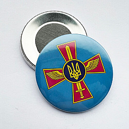 Значок на магніті Dobroznak Повітряних сил 56х56 мм (1870)