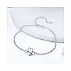 Жіночий браслет j-hel Кошеня-серце 1,49 г 22 см Silver (KITTYSilver)