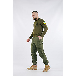 Комплект Intruder: штани Grins ріп стоп + лонгслів Fling хакі XL (1651188341/3)