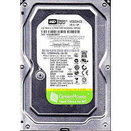 Накопитель HDD SATA 500GB WD AV-GP 32MB (WD5000AVDS) - Refurbished