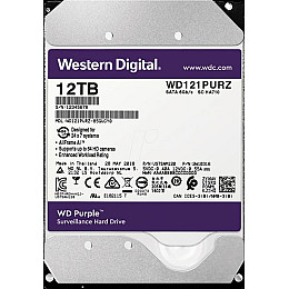 Накопичувач HDD SATA 12.0TB WD Purple 7200rpm 256MB (WD121PURZ)