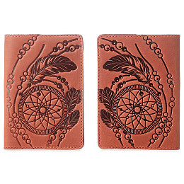 Обложка для паспорта из винтажной кожи SHVIGEL 13792 Красная