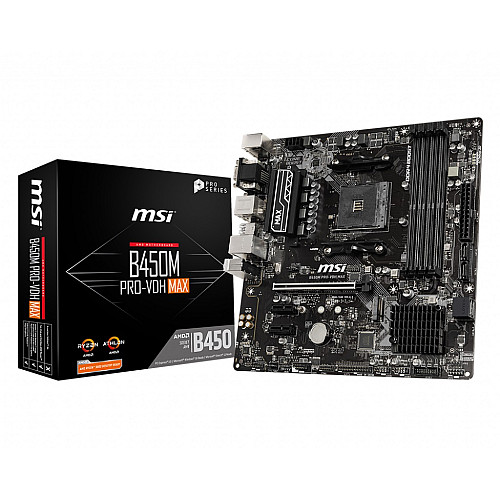 Материнская плата MSI B450M Pro-VDH Max Socket AM4