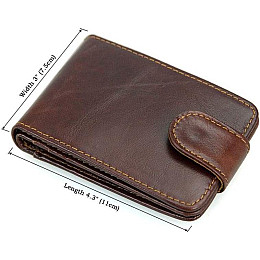 Кредитница мужская Vintage 14509 кожаная Коричневая, Коричневый