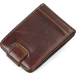 Кредитница мужская Vintage 14509 кожаная Коричневая, Коричневый