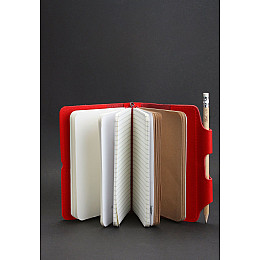 Кожаный блокнот BlankNote 3.0 Красный (BN-SB-3-mi-coral)