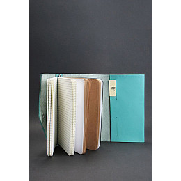 Кожаный блокнот BlankNote 2.0 Голубой (BN-SB-2-st-tiffany)