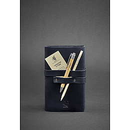 Кожаный блокнот BlankNote 1.0 Ночное небо Темно-синий (BN-SB-1-st-nn)