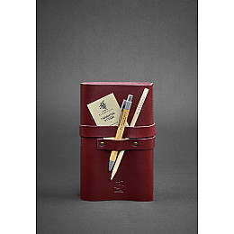 Кожаный блокнот BlankNote 1.0 Бордовый (BN-SB-1-st-vin)