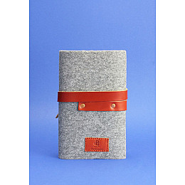 Кожаный блокнот BlankNote 1.0 Серый (BN-SB-1-st-flt-k)