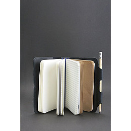 Кожаный блокнот BlankNote 3.0 Ночное небо Темно-синий (BN-SB-3-mi-nn)