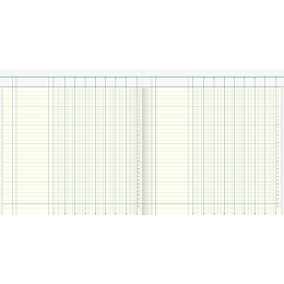 Книга обліку Konig Ebhardt 27,7 х 29,7 см 8 колонок 32 рядки 40 аркушів