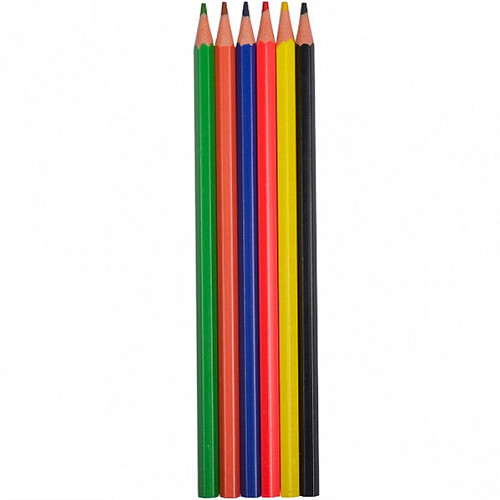 Карандаши 6 цветов Metr+ CR755-6 Luminoso elastico "С"