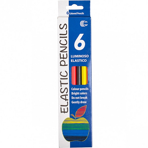 Карандаши 6 цветов Metr+ CR755-6 Luminoso elastico "С"