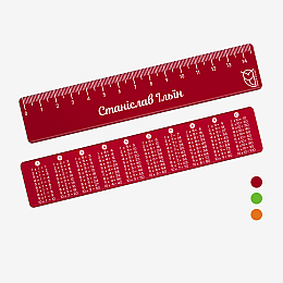 Именная линейка Добра Казка Comfortaa 15 см Красный