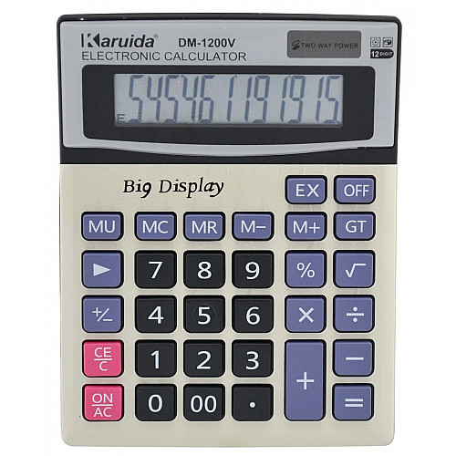 Калькулятор настольный бухгалтерский Karuida DM-1200V