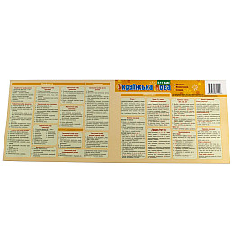 Картонка-подсказка Украинская Речь. Правила 5-11 кл. ZIRKA 66443