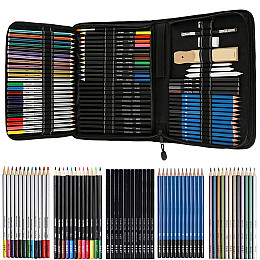 Набор художественный YOVER в пенале на 74 предмета