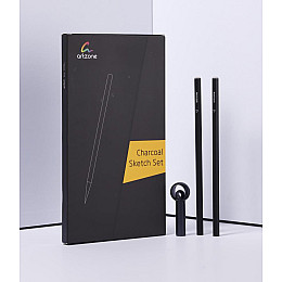 Набір вугільних олівців TENWIN середньої твердості (12 штук)