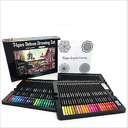 Подарочный набор профессиональных цветных карандашей Yover 72 цвета