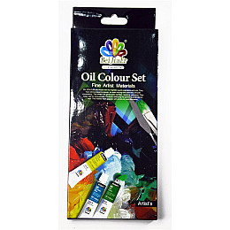 Набір художніх олійних фарб в тубах 12 кольорів по 12 мл.