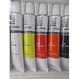 Набір художніх олійних фарб в тубах 12 кольорів по 12 мл.