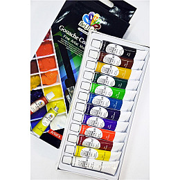 Гуашеві фарби у тубах 12 кольорів по 12мл.