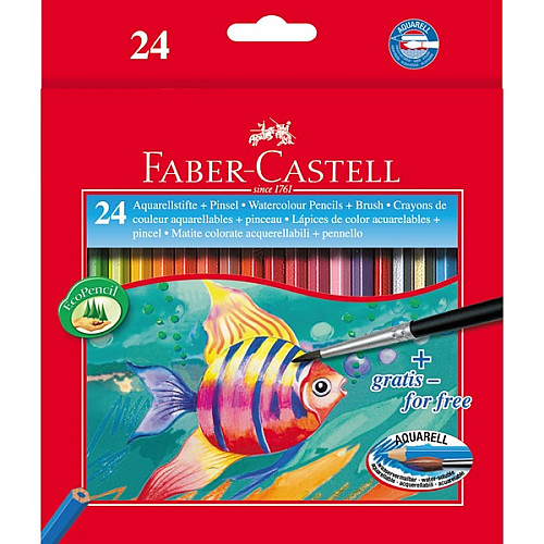 Набор акварельных карандашей Faber-Castell 24 цвета
