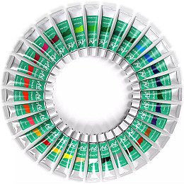 Гуашь YOVER набор 32 цвета с кисточкой и палитрой