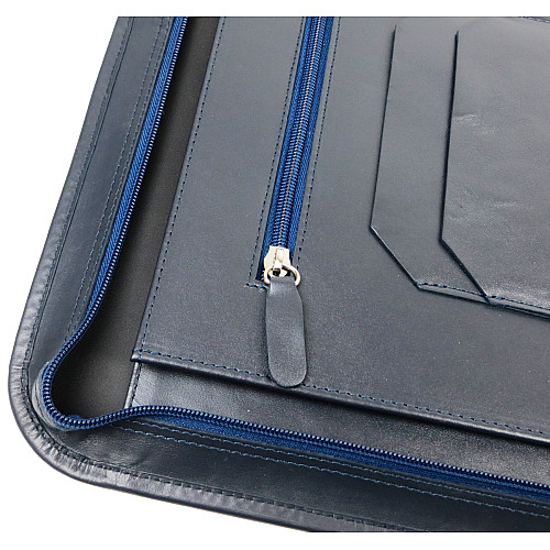 Деловая папка для документов из кожи Portfolio Синий (Port1021 navy)