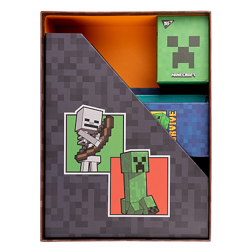 Настільний органайзер в наборі YES Minecraft картонний 4 предмети (450108)