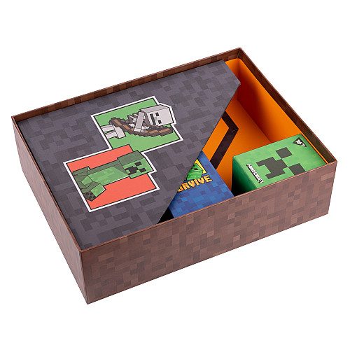 Настільний органайзер в наборі YES Minecraft картонний 4 предмети (450108)