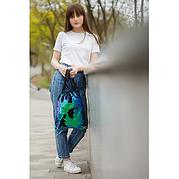 Сумка-мішок YES Green Sequins (557661)