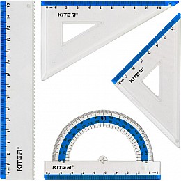 Набор линеек Ruler Set голубой Kite (K17-280-07)