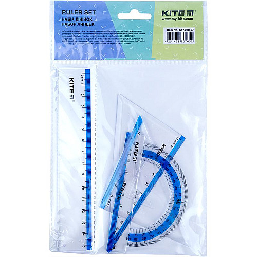 Набір лінійок Ruler Set синій Kite (K17-280-07)