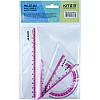 Набор линеек Ruler Set розовый Kite (K17-280-10)